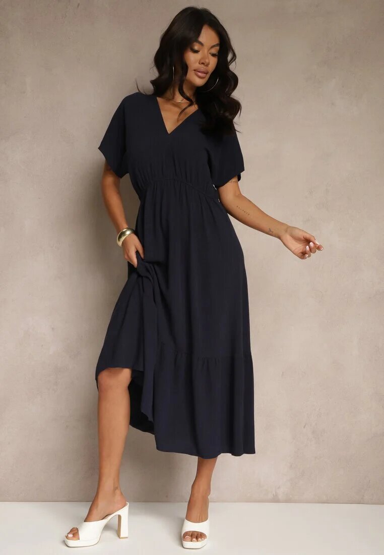 j&x Rochie Bleumarin cu viscoză și in cu legătură la spate Kolissea