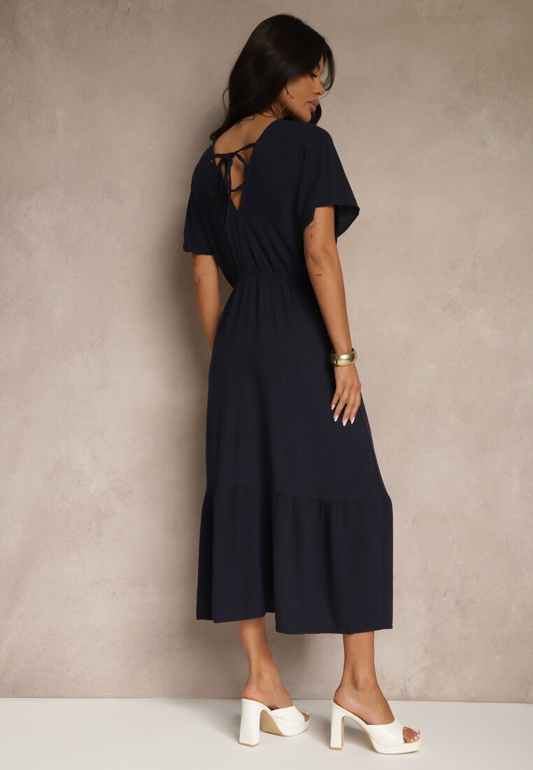 j&x Rochie Bleumarin cu viscoză și in cu legătură la spate Kolissea