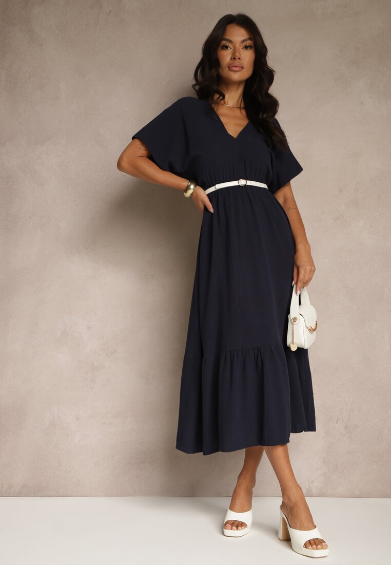 j&x Rochie Bleumarin cu viscoză și in cu legătură la spate Kolissea