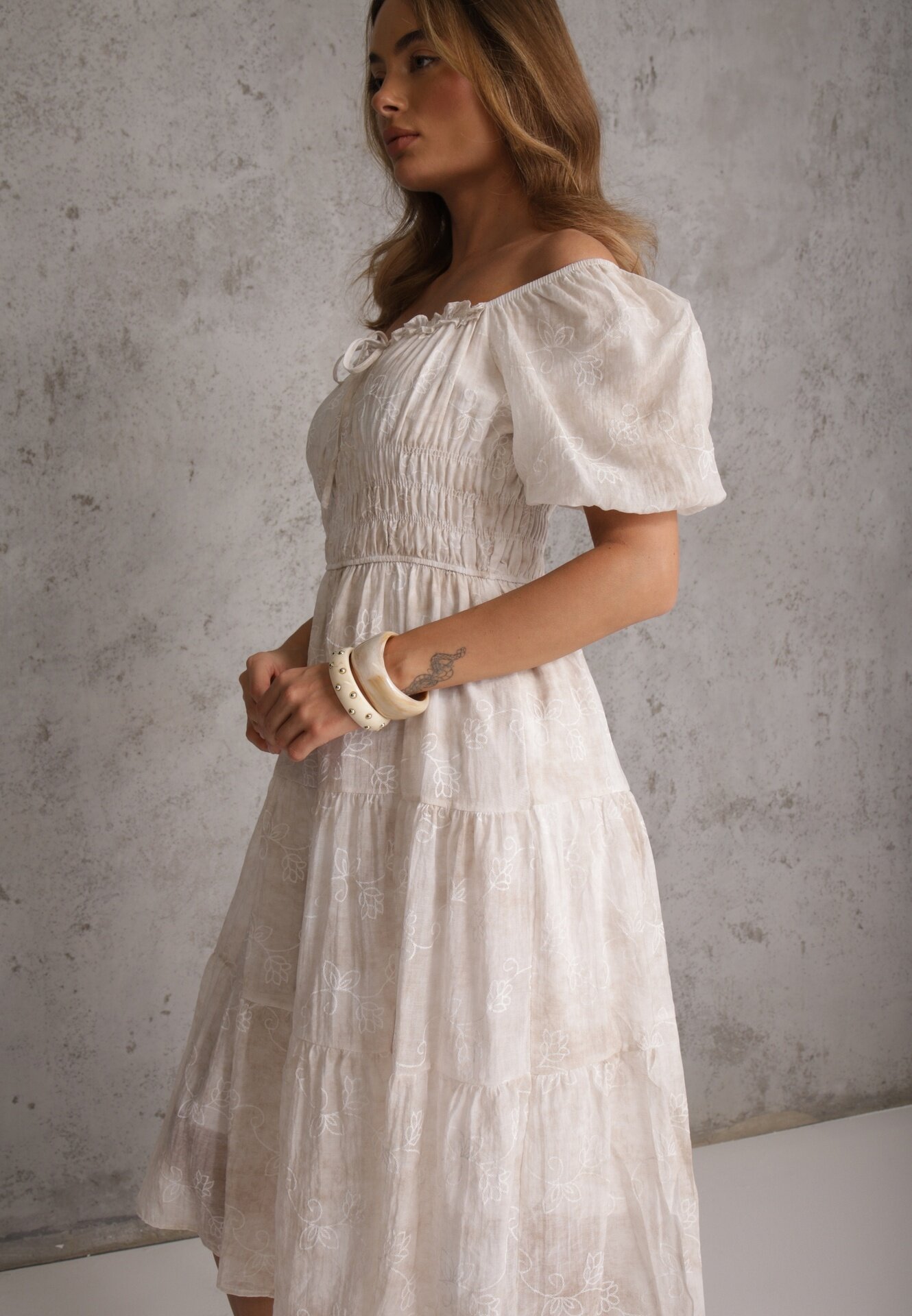 j&x Rochie Denual Bej deschis
