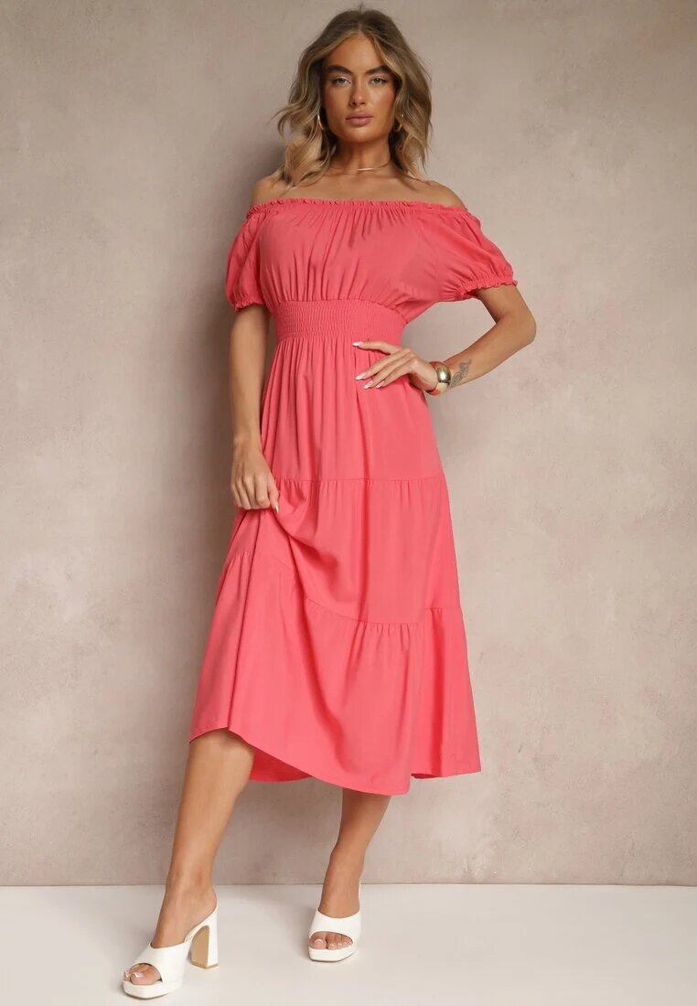 j&x Rochie Evazată Rozalie cu Elastic în Talie și Decolteu Tip Barcă Miratela
