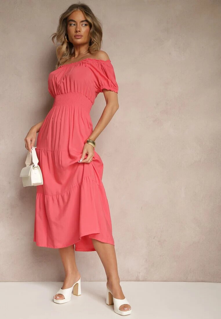 j&x Rochie Evazată Rozalie cu Elastic în Talie și Decolteu Tip Barcă Miratela