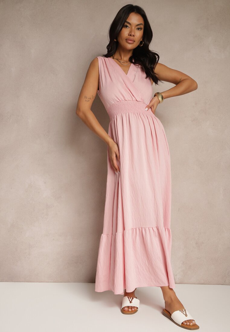 j&x Rochie Roz Evazată Tip plic Cu elastic în talie Filadira