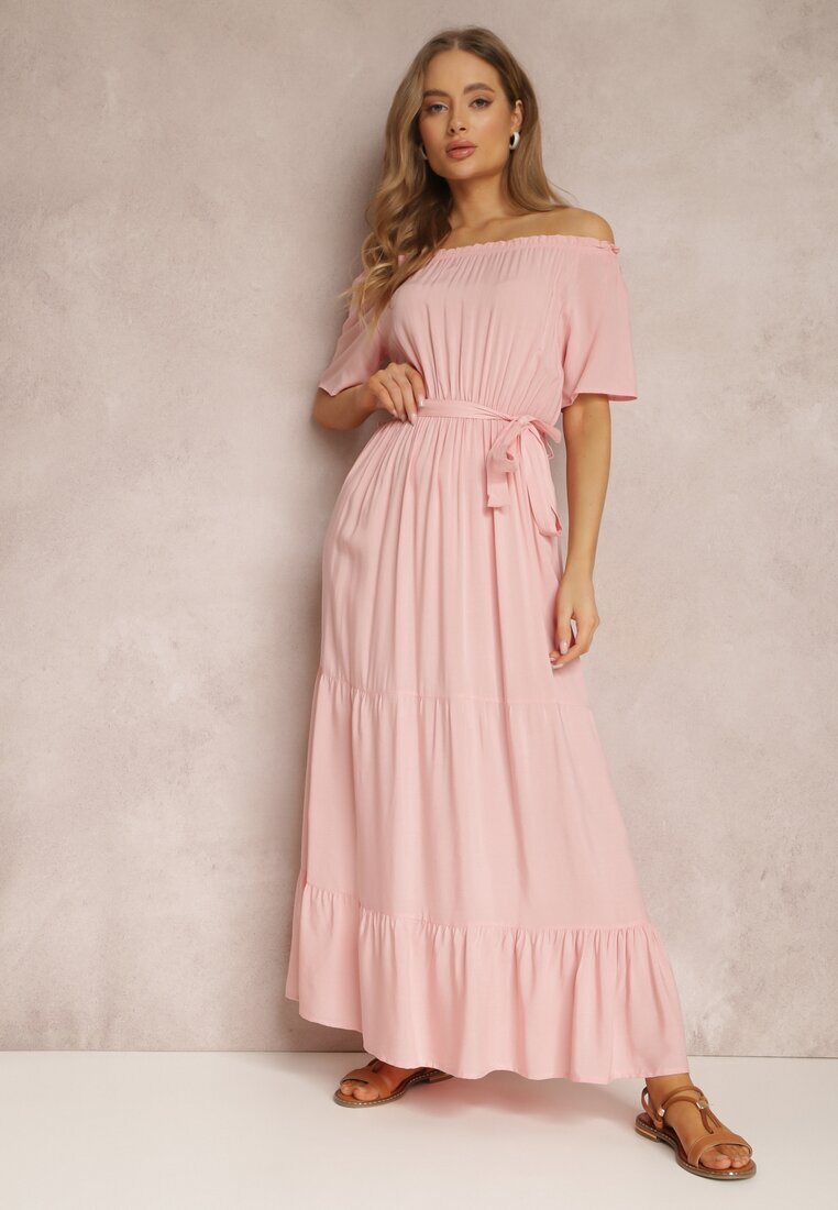 j&x Rochie Roz pal din Viscoză Phoebiolea