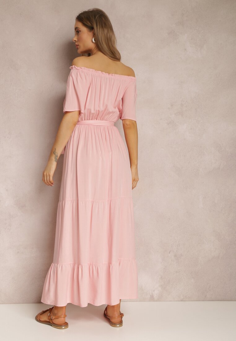 j&x Rochie Roz pal din Viscoză Phoebiolea