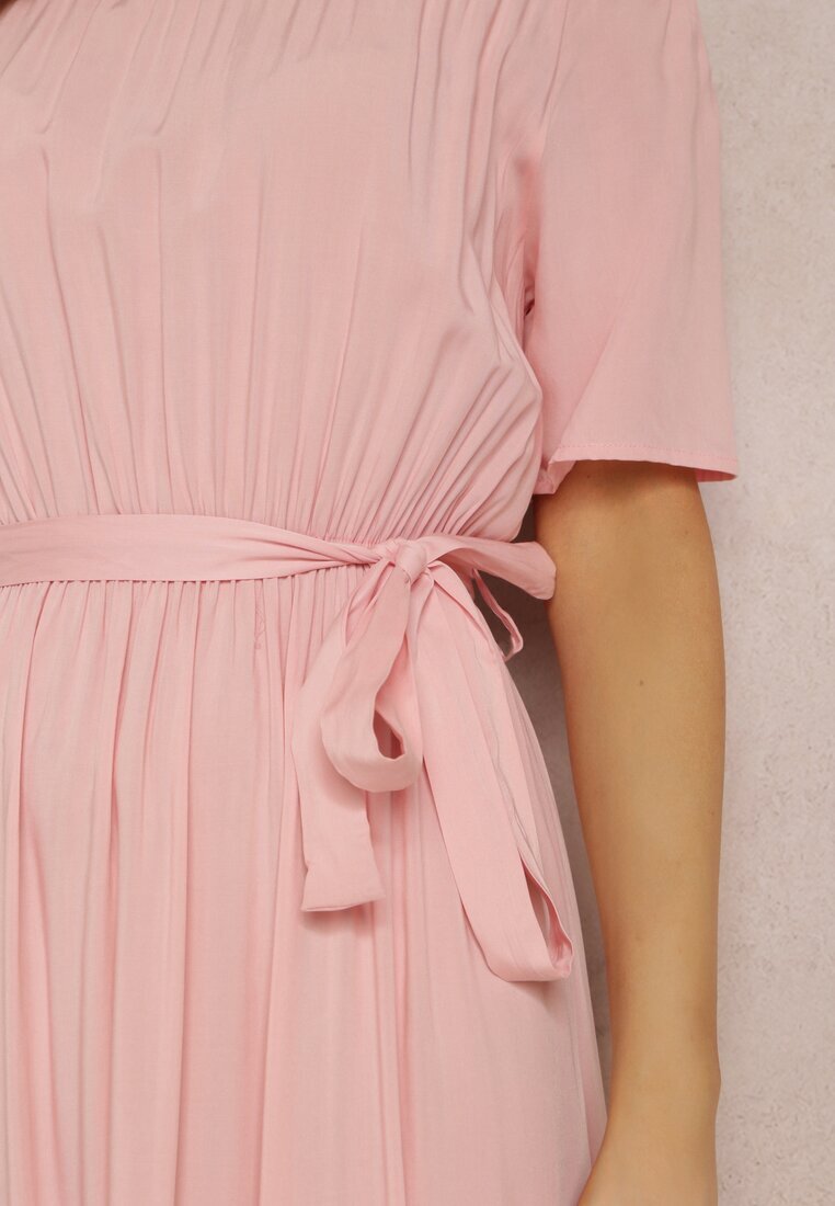 j&x Rochie Roz pal din Viscoză Phoebiolea