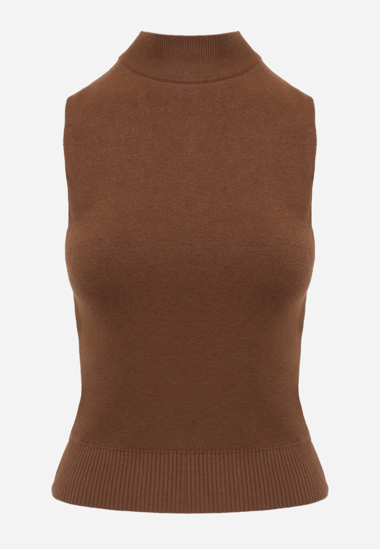 j&x Vestă casual din tricot cu guler înalt și vâscoză Edline Maro