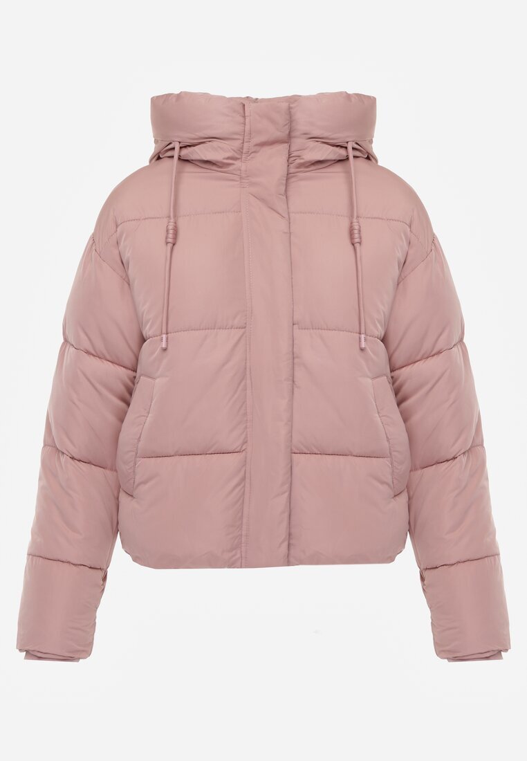 jstyle Jachetă Roz Matlasată Puffer cu Glugă Mivvia