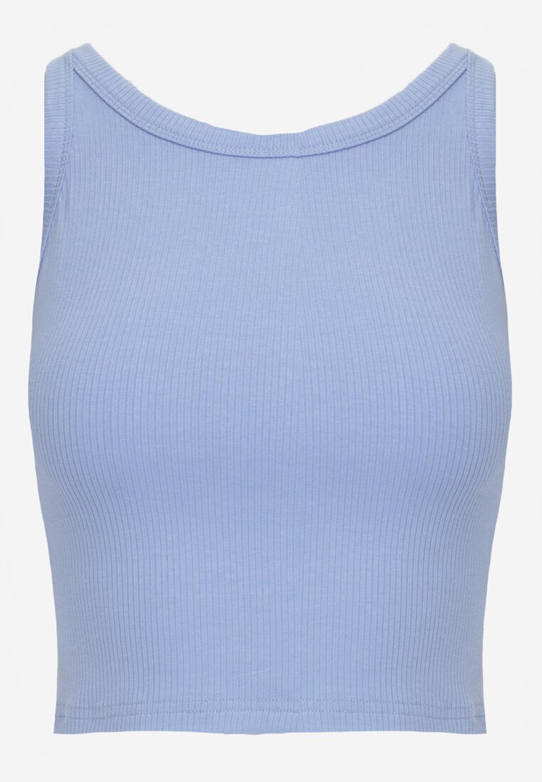jstyle Top Albastru cu bretele Basic Reiat Zitira