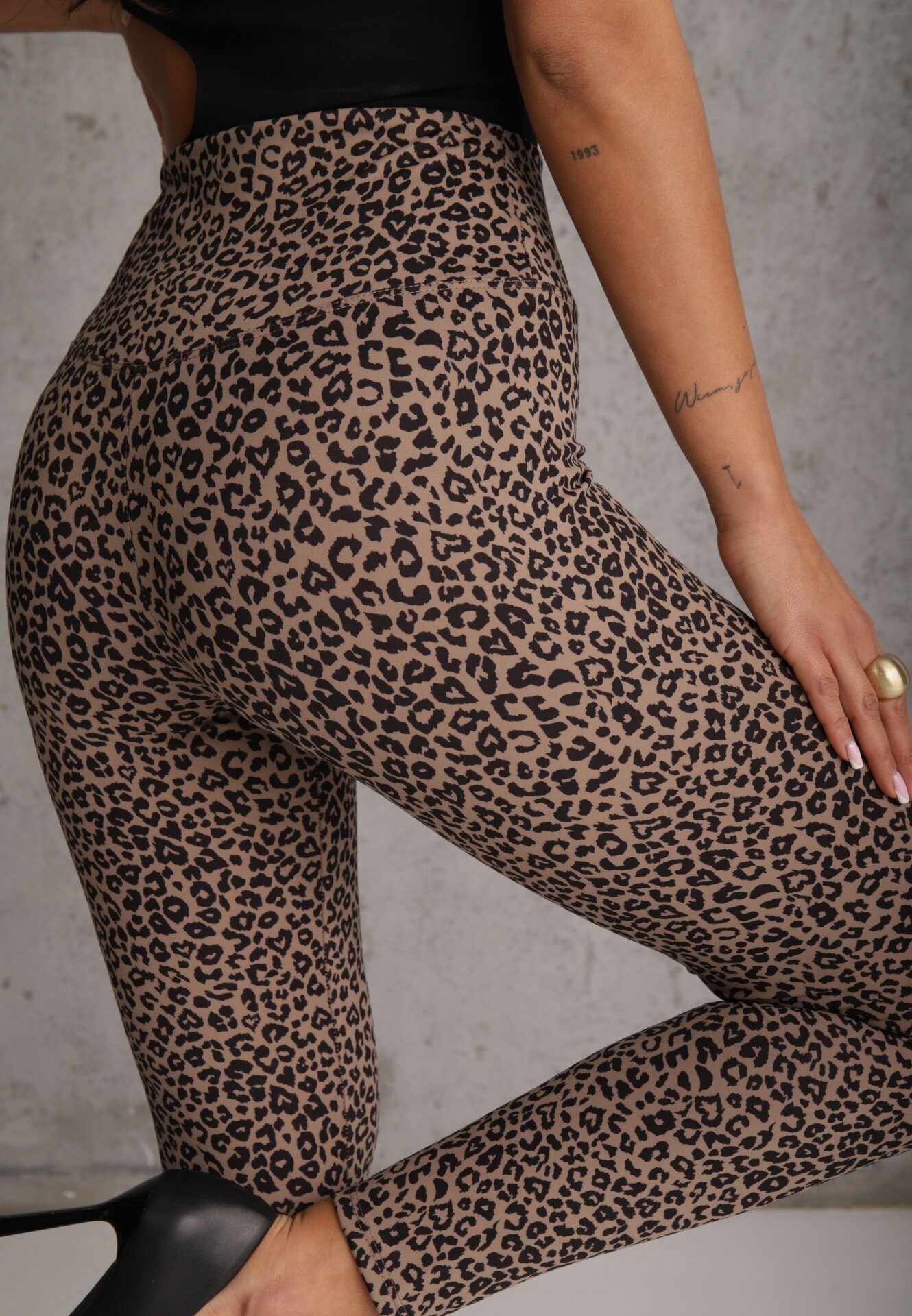 jumelle Colanți modelatori High Waist Palestrona Bej
