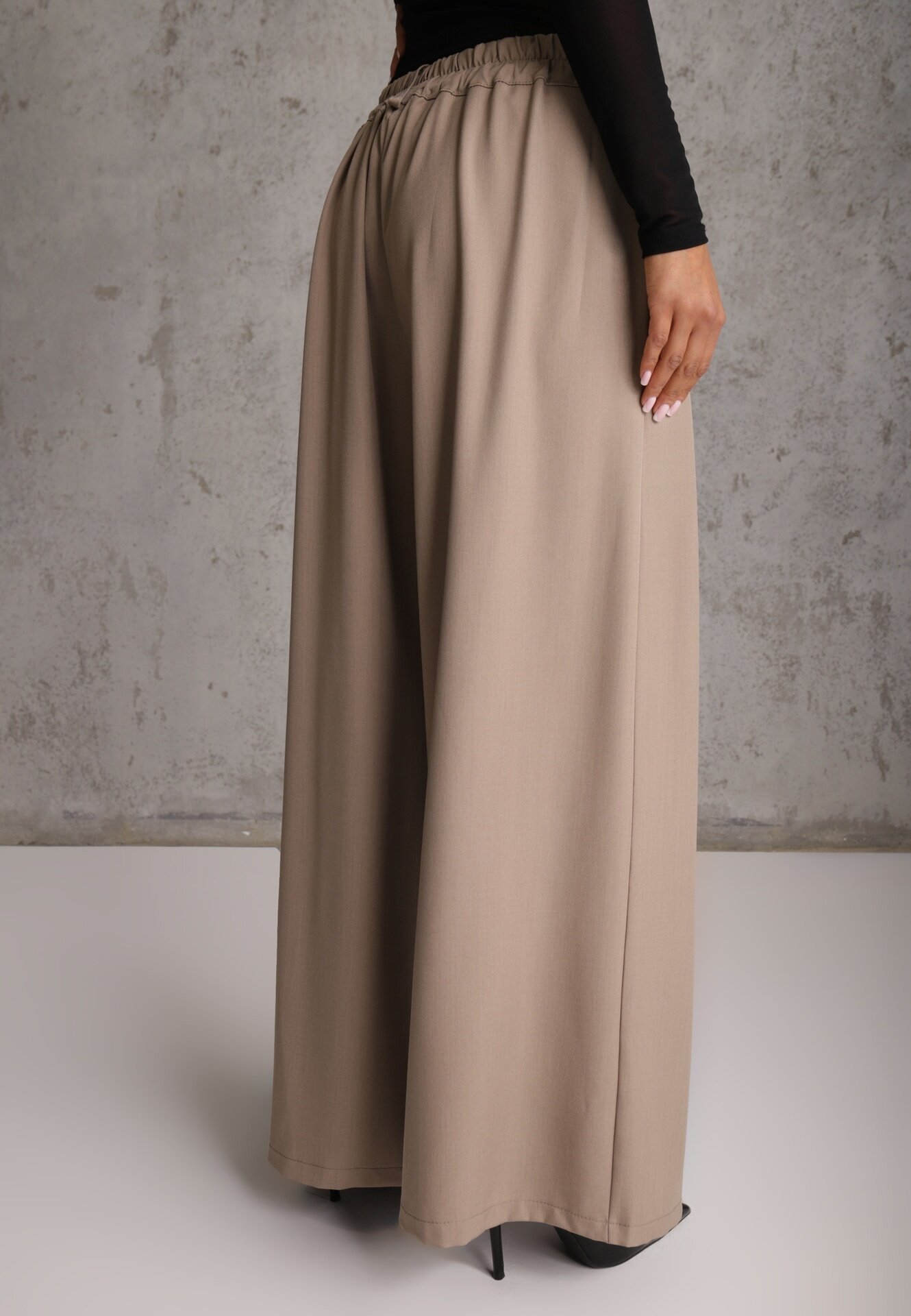 jumelle Pantaloni Palazzo Elegante Maro deschis cu picioare largi Adivisa