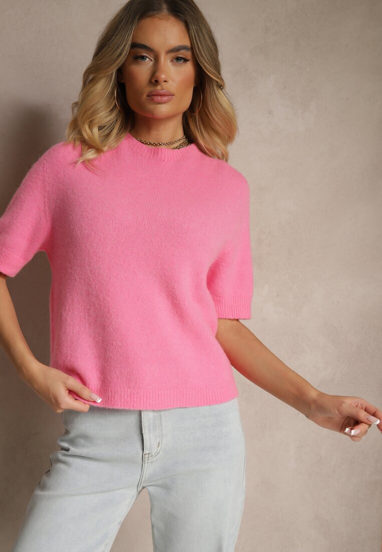 jumelle Pulover Roz stil tricou cu lână Dannirae