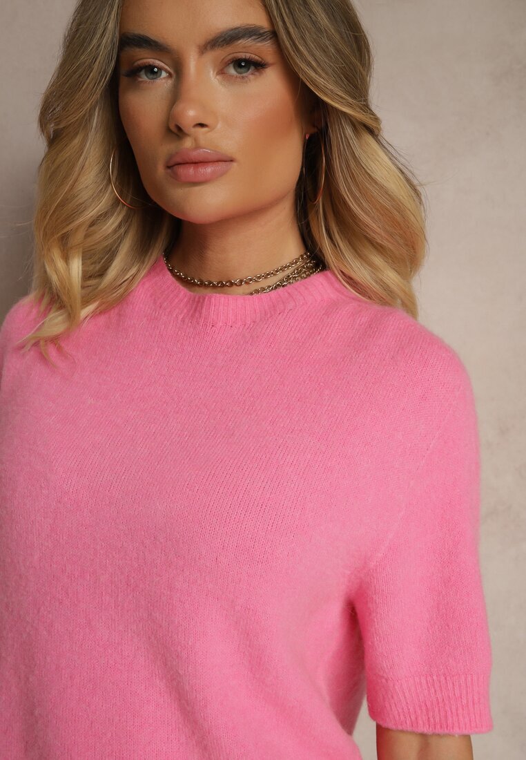 jumelle Pulover Roz stil tricou cu lână Dannirae