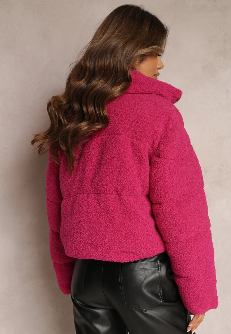 jusdepom Jachetă Fucsia tip blană Teddy Voicha
