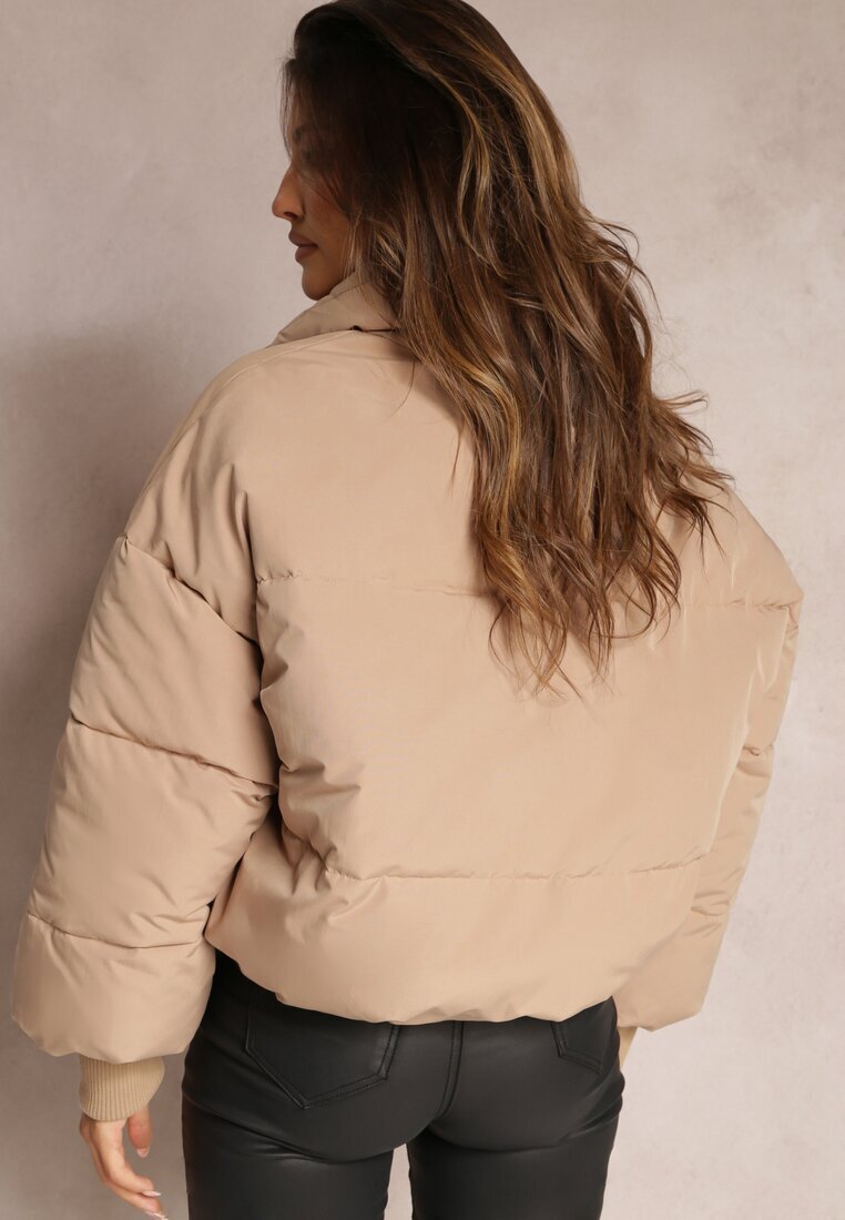 jusdepom Jachetă matlasată boxy oversize bej Isatti