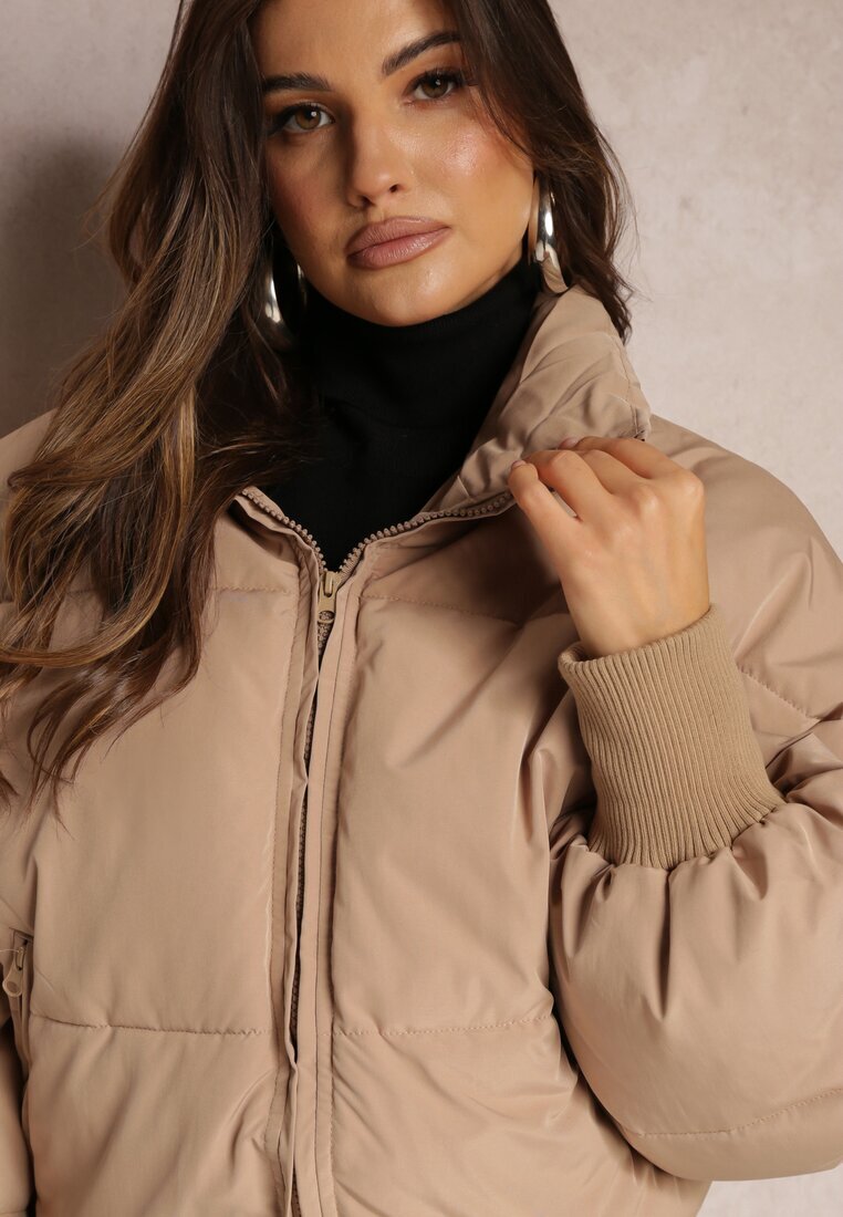 jusdepom Jachetă matlasată boxy oversize bej Isatti