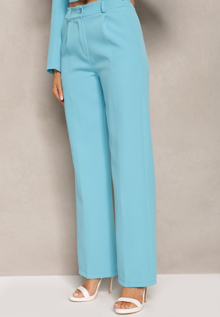 lily rose Pantaloni de costum Albastri cu craci ușor evazați Lienta