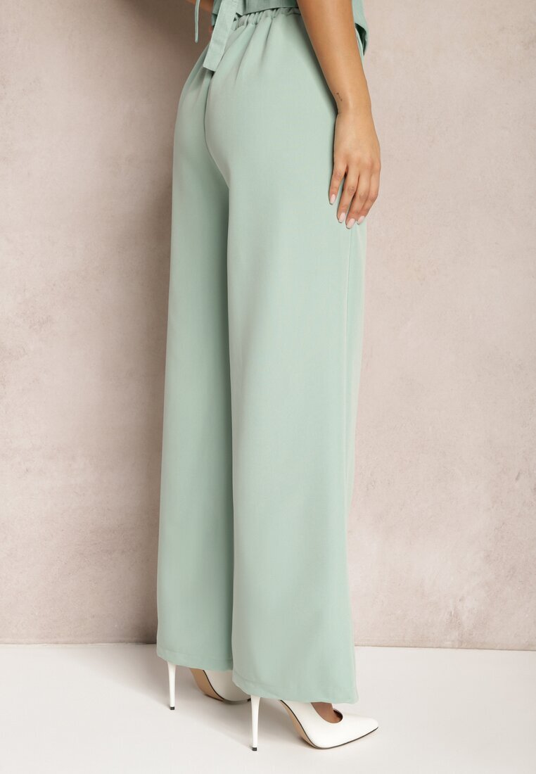 lily rose Pantaloni Largi Verde deschis Laodaleia
