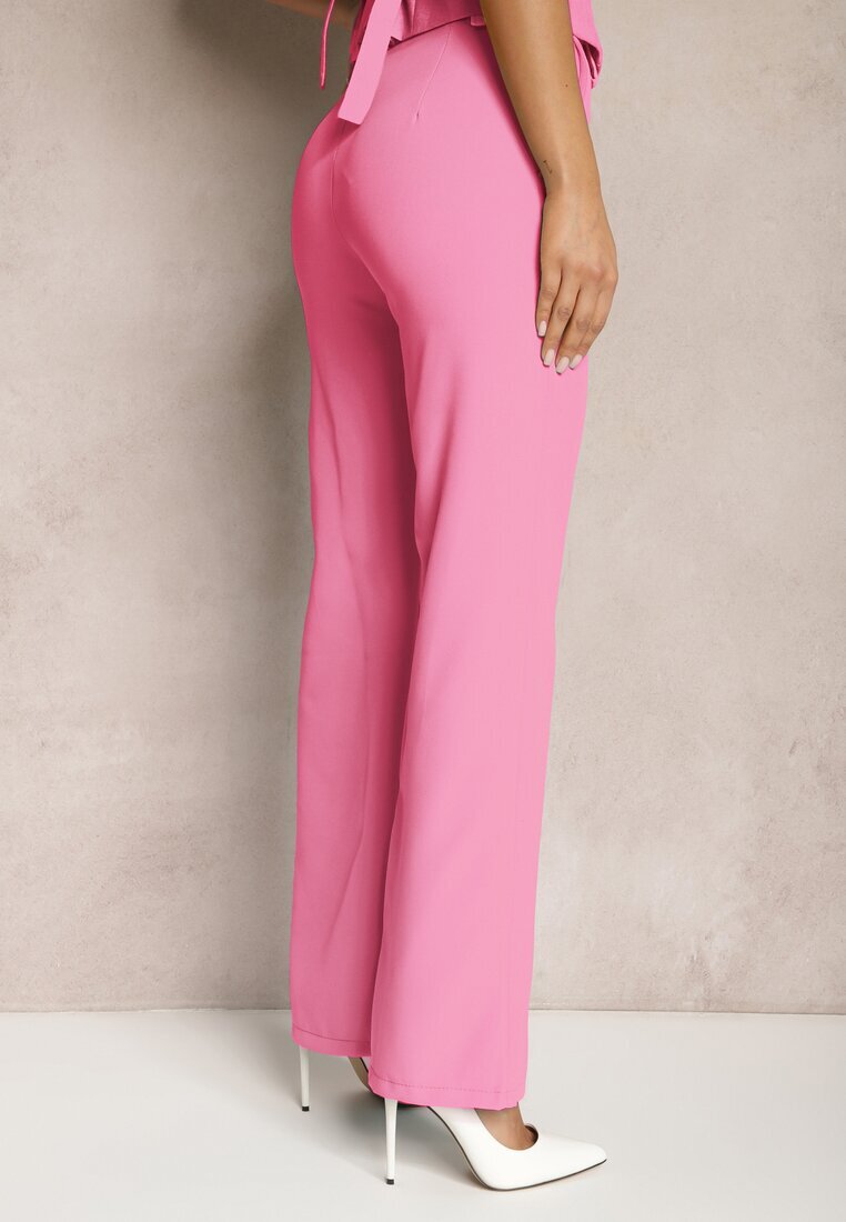 lily rose Pantaloni Rozalii cu dungă în stil de costum High Waist Jaessa