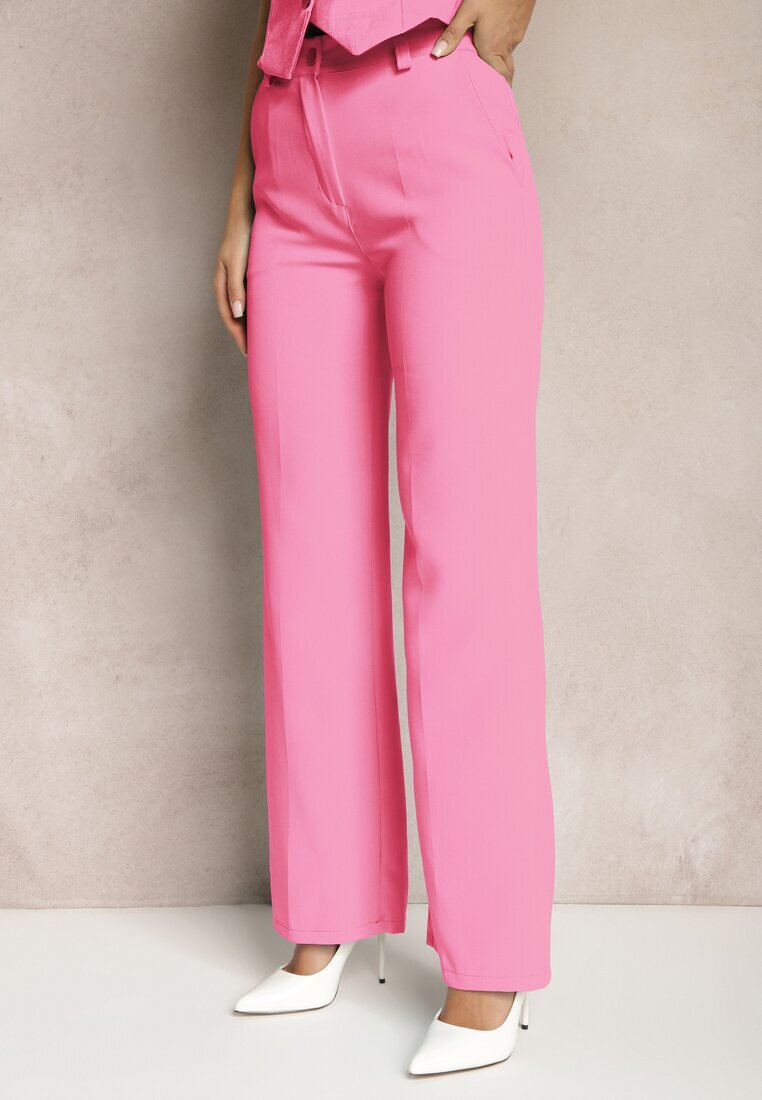 lily rose Pantaloni Rozalii cu dungă în stil de costum High Waist Jaessa