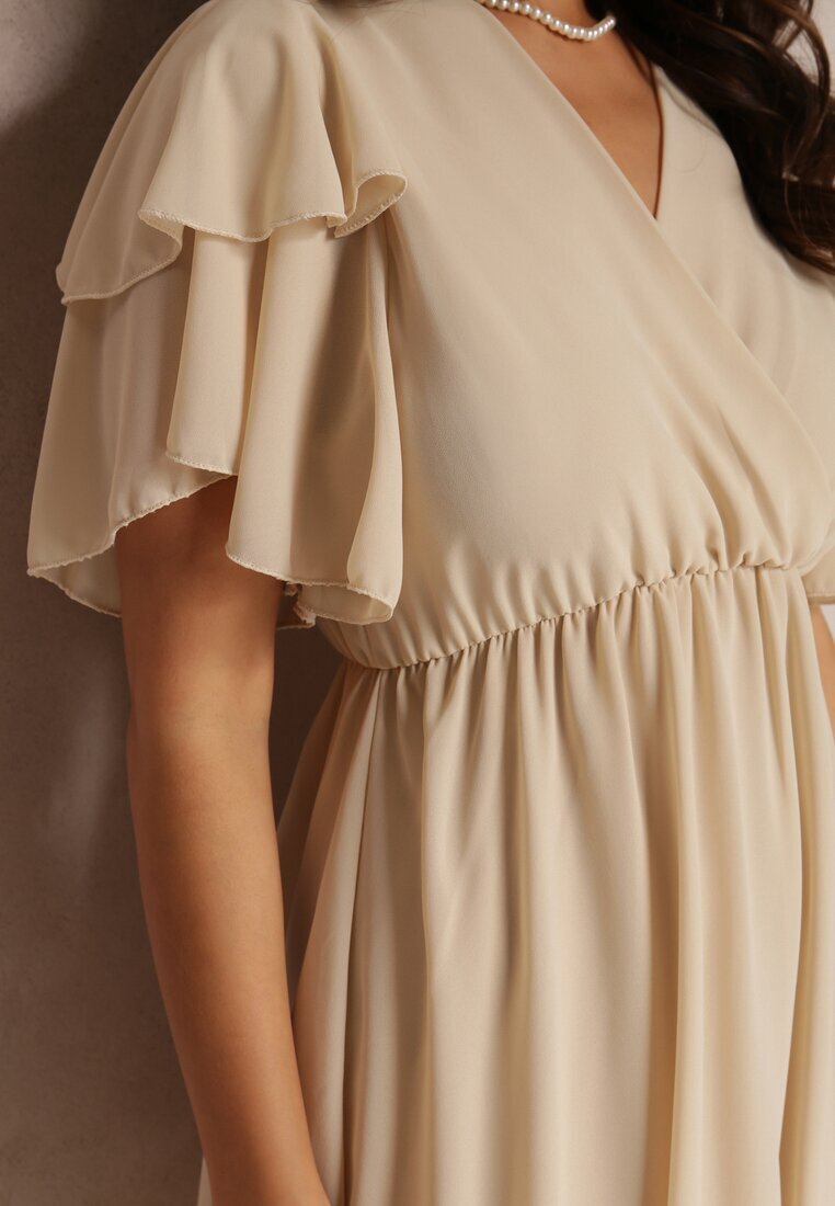 lily rose Rochie Bej Deschis Nemele