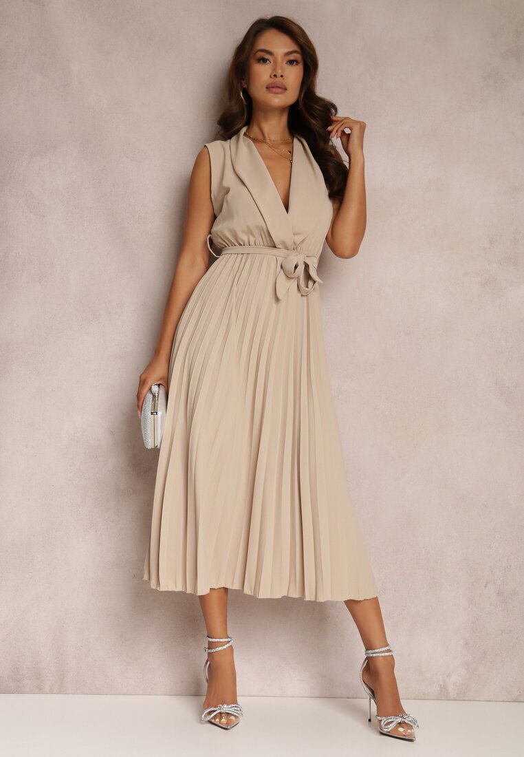 lily rose Rochie bej Volantis