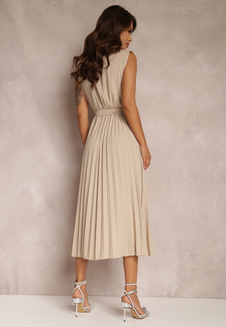 lily rose Rochie bej Volantis