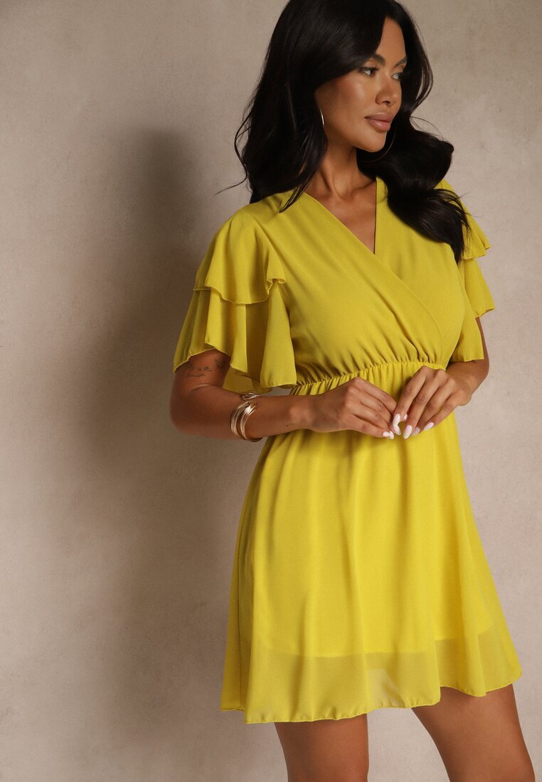 lily rose Rochie Galbenă Nemele