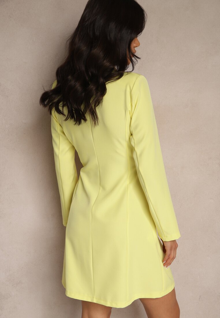 lily rose Rochie Galbenă Sacou cu cordon în talie Manga