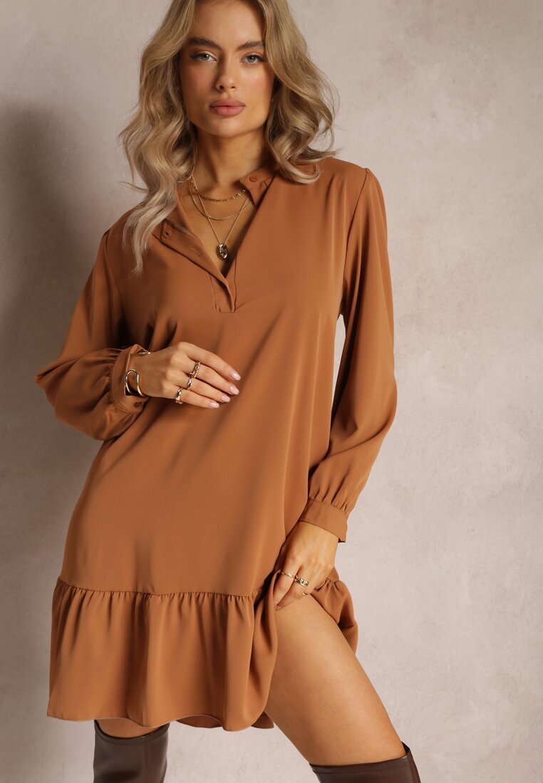 lily rose Rochie Maro deschis Dreaptă Oversize Neki