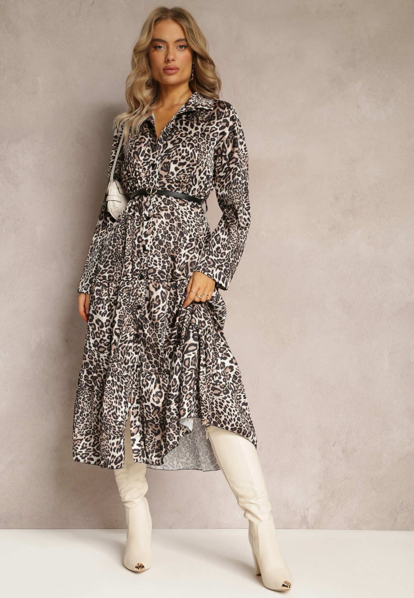 lily rose Rochie Maro leopard cu curea Antibrote