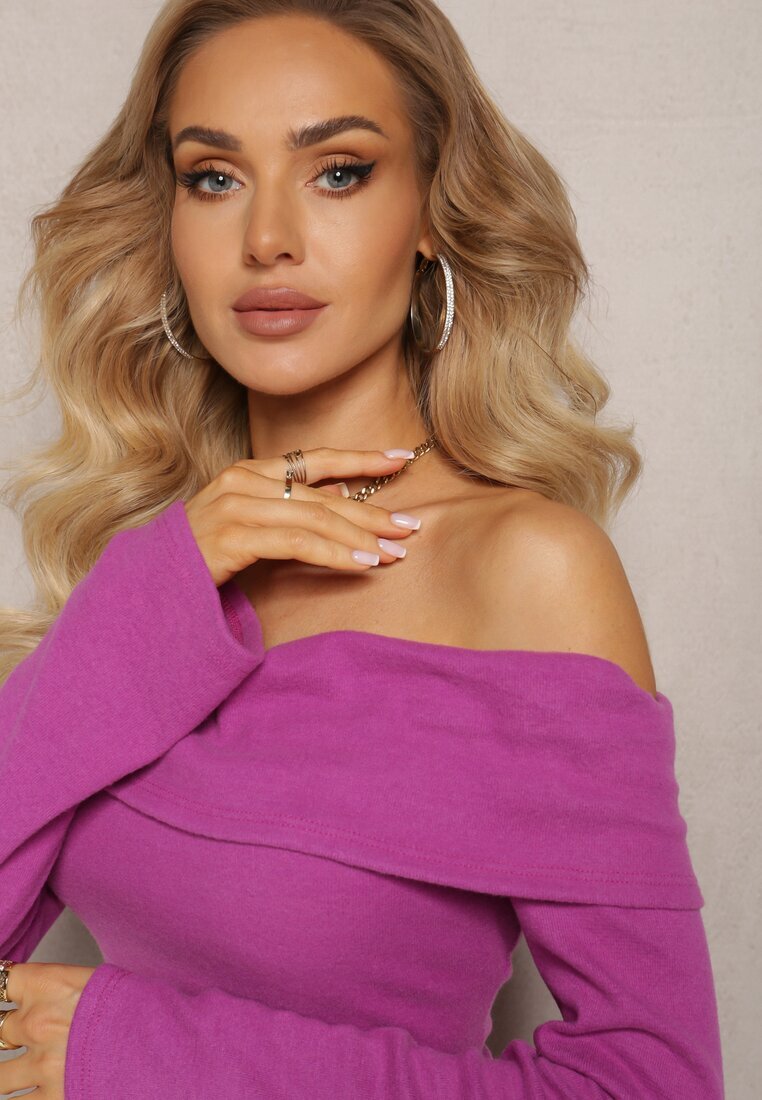 lily rose Rochie Mov Mulate Spaniolă cu Crapatură Phillas