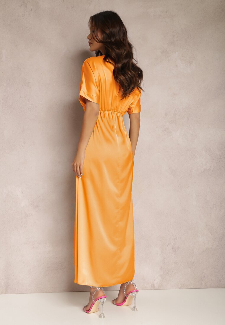 lily rose Rochie Portocalie Satinată Cythora