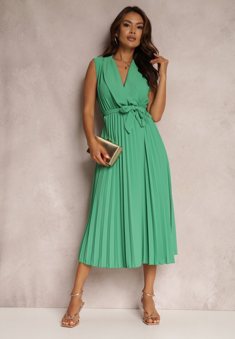 lily rose Rochie Verde Volantis