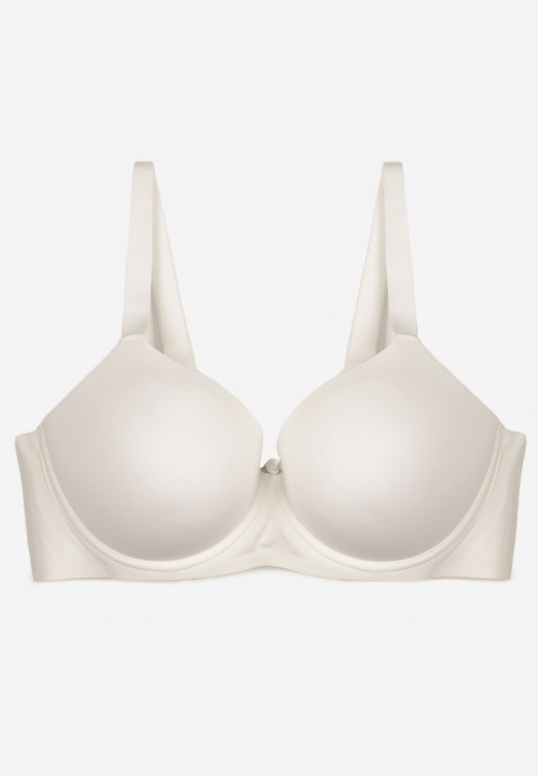 love magnolia Sutien Alb Clasic cu Textură Netedă Adriaros