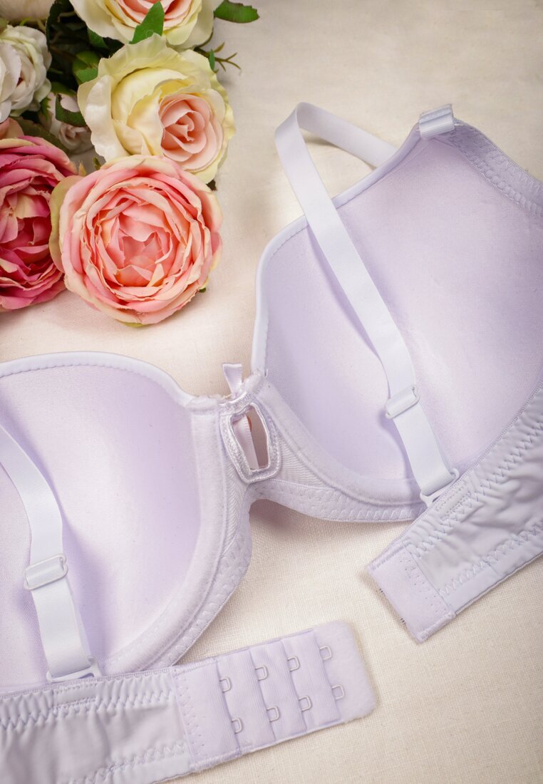 love magnolia Sutien Alb Full Cup cu Ornamente Metalice Fivie