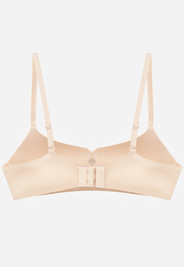 love magnolia Sutien Bej cu finisaj neted cu imitație de legătură Azisene