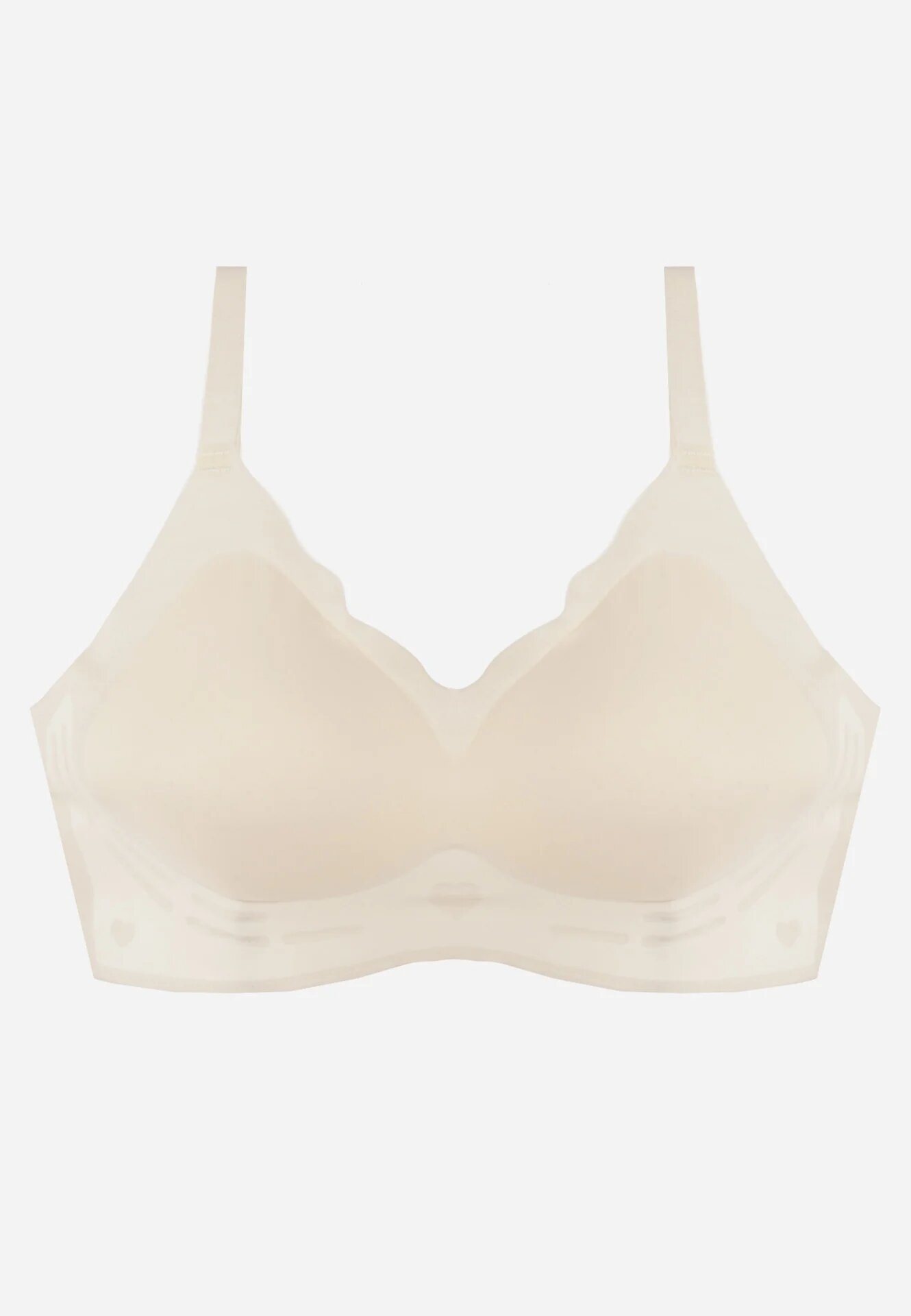 love magnolia Sutien Bej deschis Fără cusături Căptușit Fără armătură Zeritha