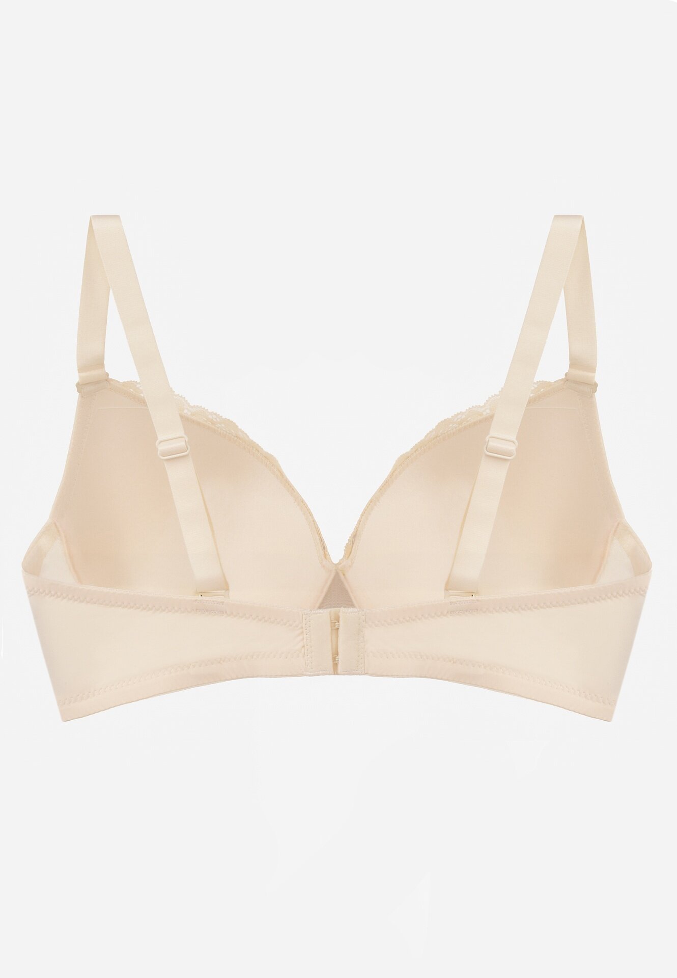 love magnolia Sutien Bej din Dantelă cu Aplicație Metalică Dorzedi