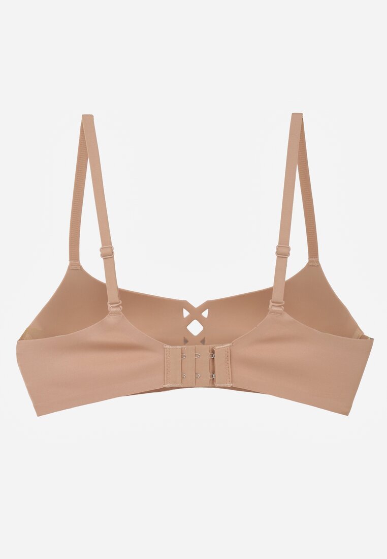 love magnolia Sutien Bej închis cu finisaj neted cu imitație de legătură Azisene