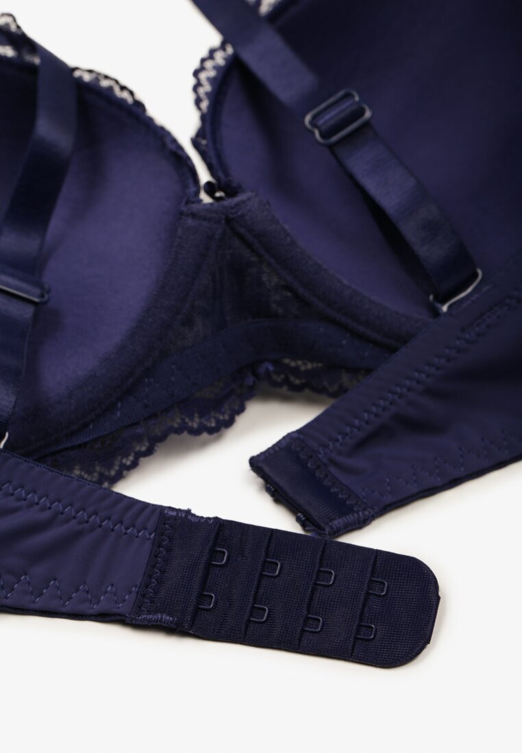 love magnolia Sutien bleumarin dantelat tip push-up Mellimi