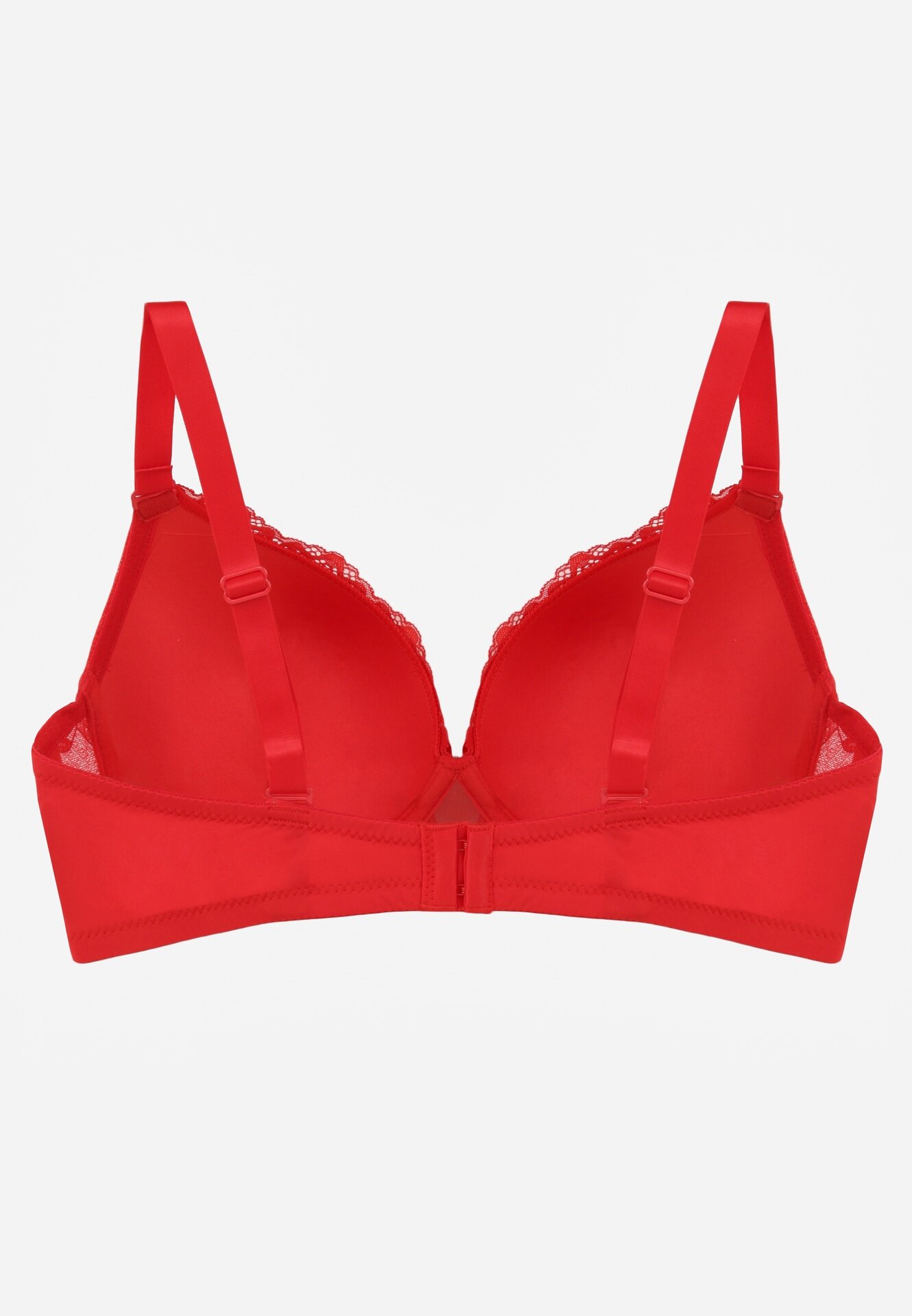 love magnolia Sutien dantelat roșu cu aplicație metalică Dorzedi