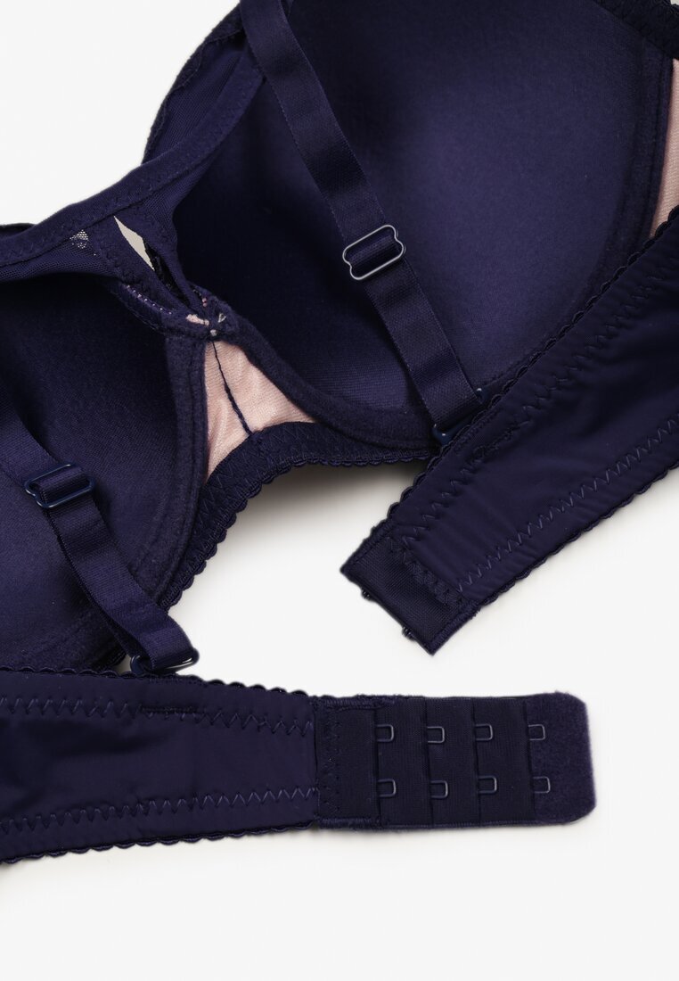love magnolia Sutien din dantelă Bleumarin-Roz cu bretele detașabile Revalora