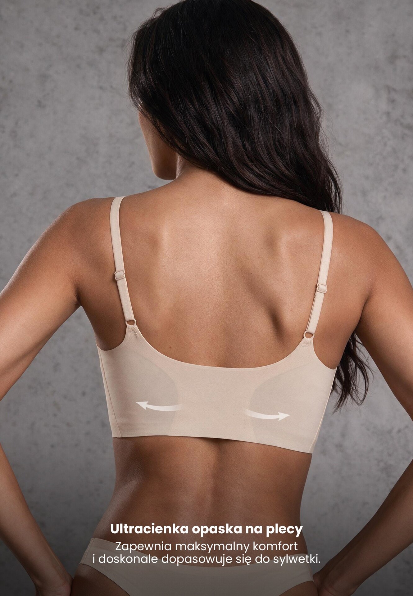 love magnolia Sutien Elastic Bej Fără Cusături Fără Armătură Edaelia