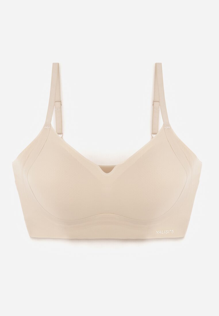love magnolia Sutien Elastic Bej Fără Cusături Fără Armătură Edaelia