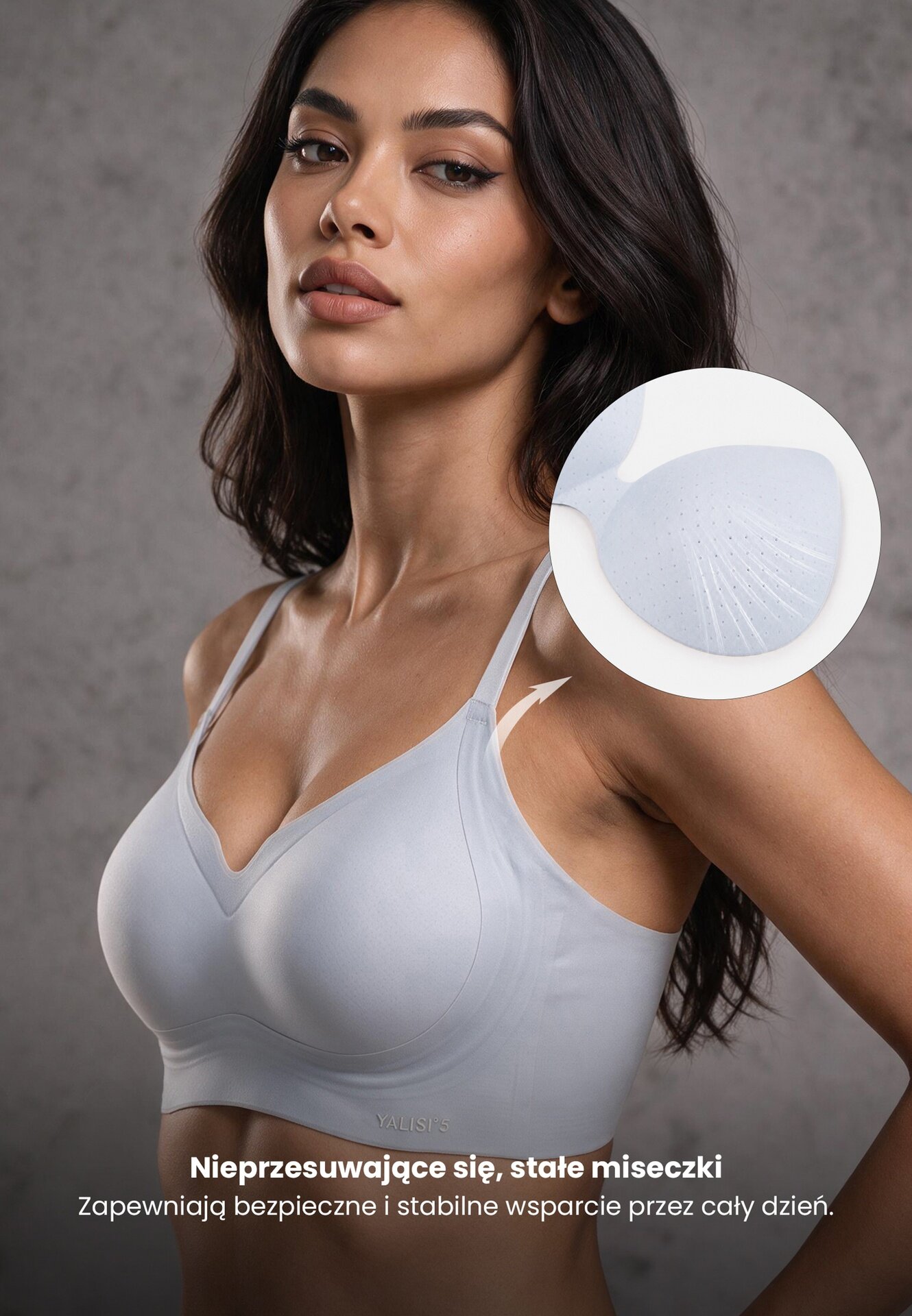 love magnolia Sutien Elastic Fără Cusături Fără Sârmă Albastru Edaelia