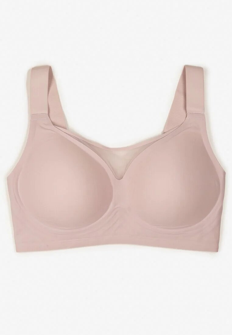 love magnolia Sutien Mov cu bretele late decorat cu inserție din plasă Salineva