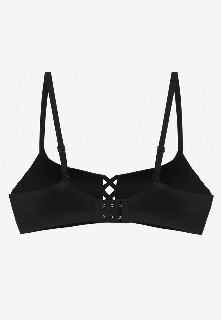 love magnolia Sutien Negru cu finisaj neted cu imitație de legătură Azisene