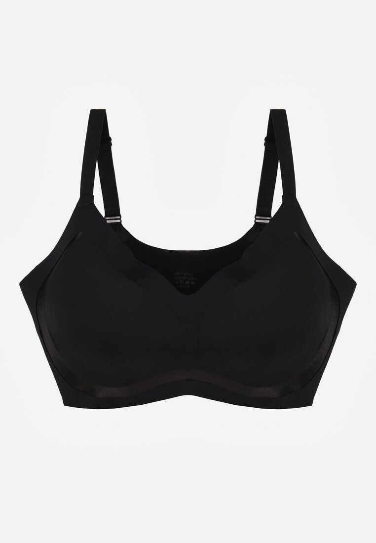 love magnolia Sutien Negru Decorat cu inserții transparente cu întărire Seanael