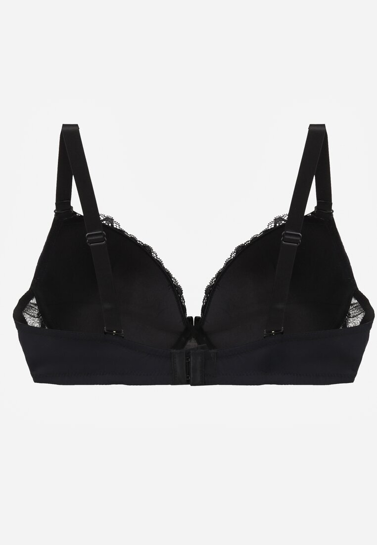 love magnolia Sutien Negru Din dantelă cu Aplicație Metalică Dorzedi